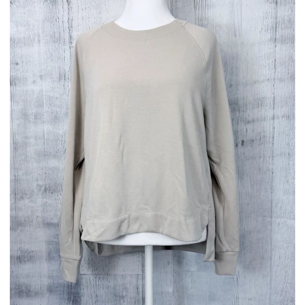 Athleta Sweatshirt Women's Size Large Tan Soft Athleisure